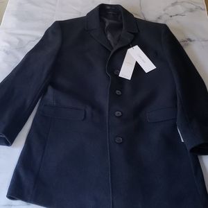 NWT - Calvin Klein Men's Wool-Blend Overcoat